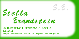 stella brandstein business card